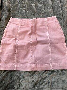 wild fable Pink Denim Panel Mini Skirt